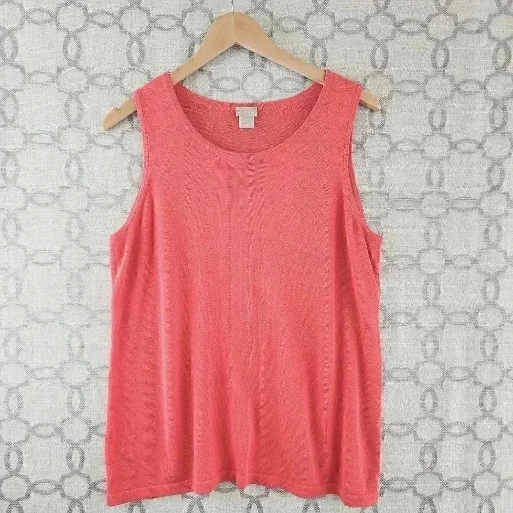 Chico's Hot Pink Tank Top Women's  XL  -7968/8